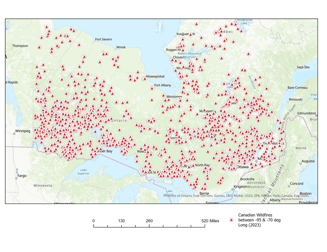 Mapping the Flames: A GIS approach to understanding wildfires in Canada